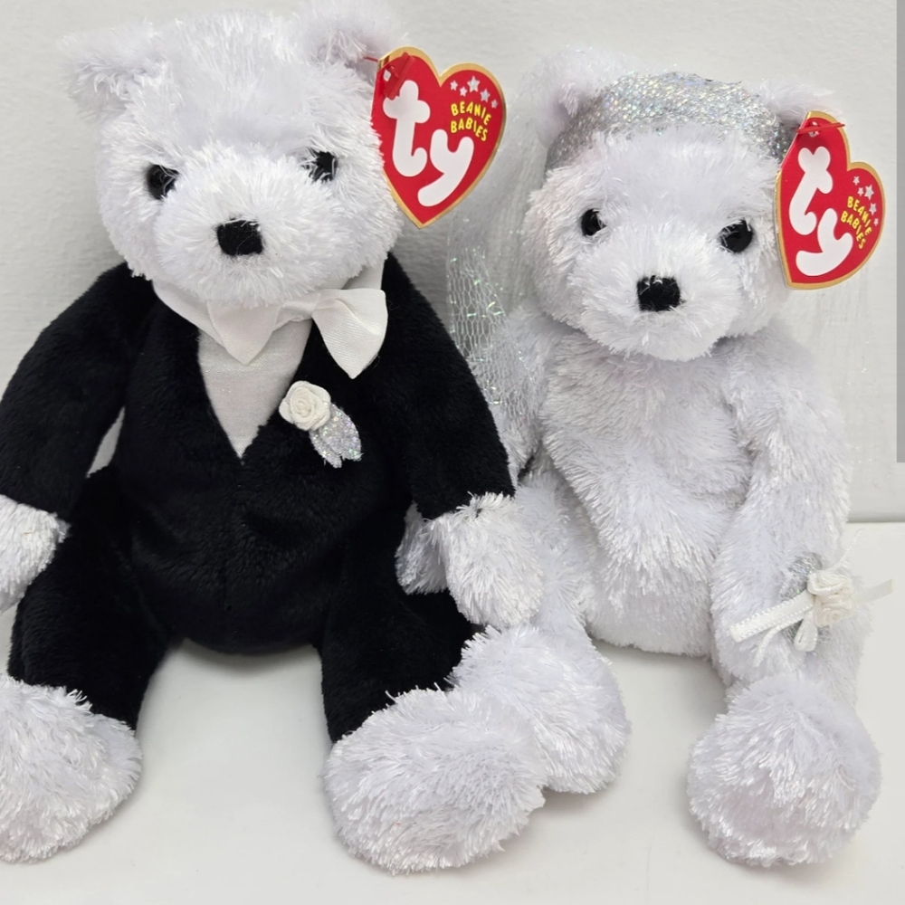 Ty beanie babies Bride and Groom